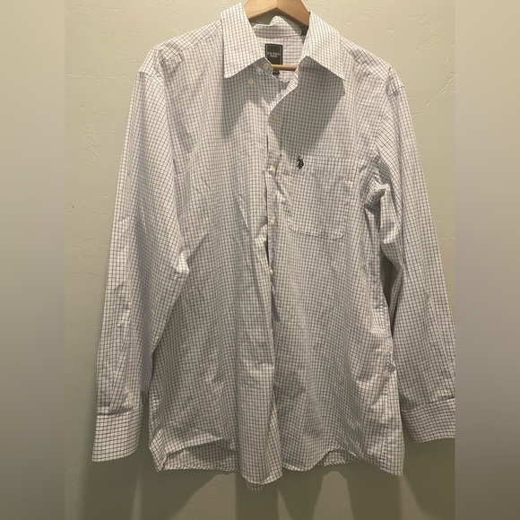 U.S. Polo assn - Blue pin strip plaid button down - Picture 5 of 10